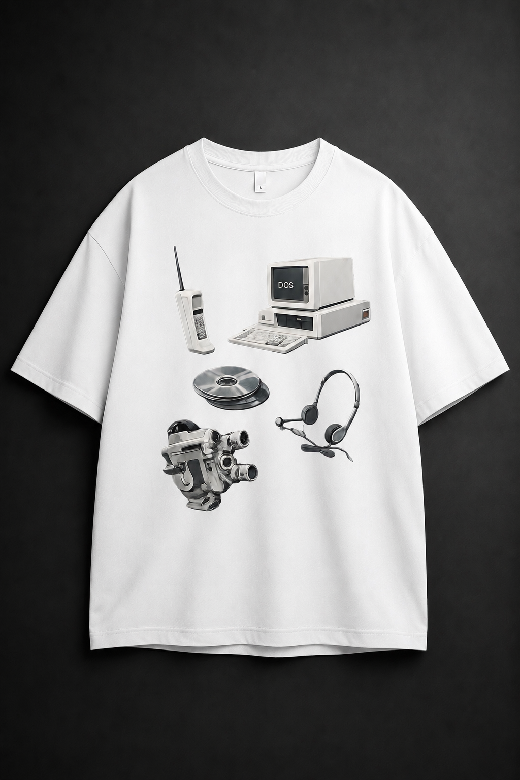 Vintage devices Unisex Oversized Tee