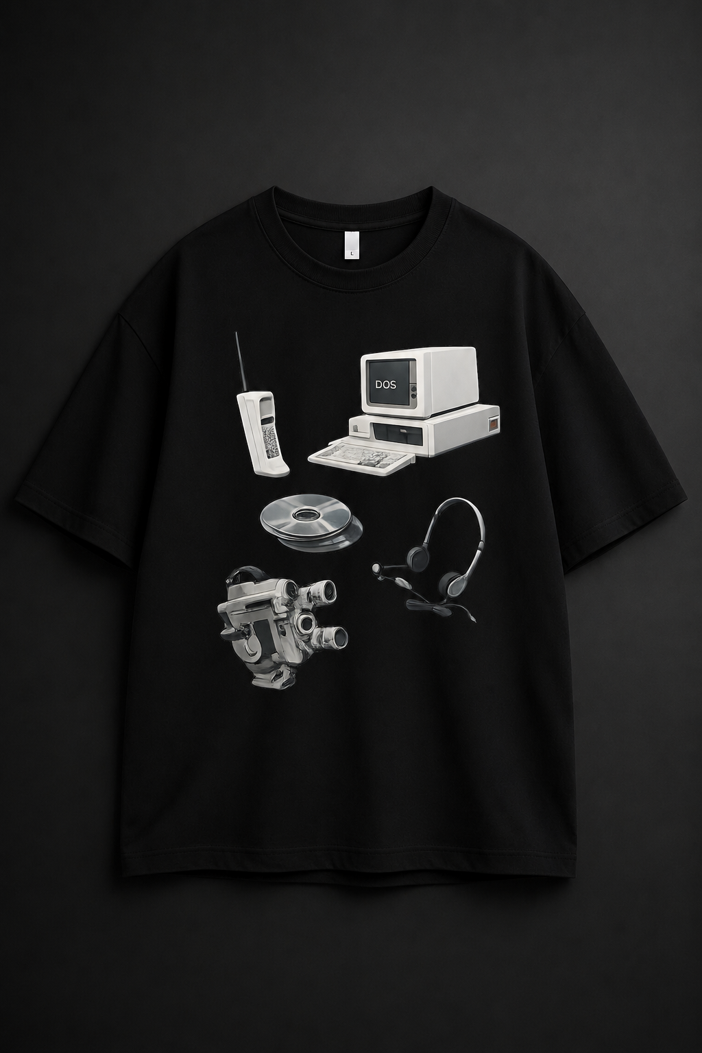Vintage devices Unisex Oversized Tee
